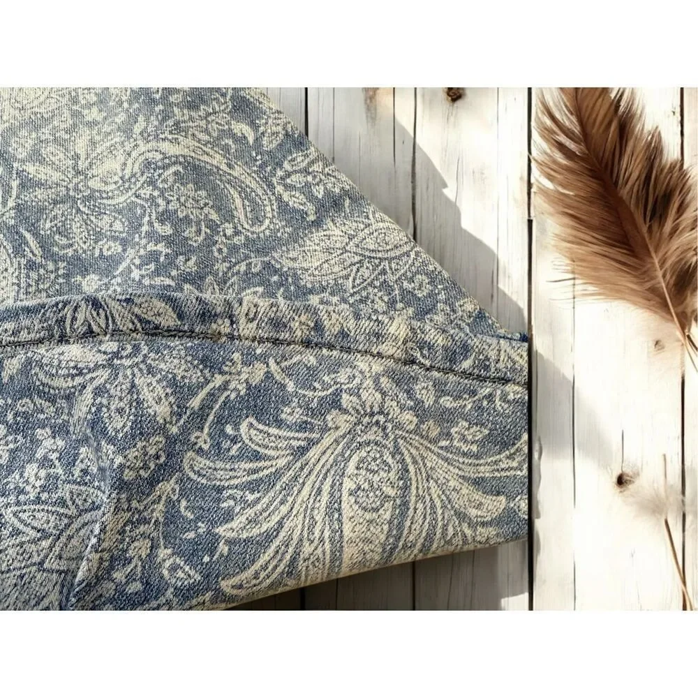 Anthropologie Pilcro Paisley Floral Printed High Rise Trouser Bootcut Buttonfly - Picture 14 of 14